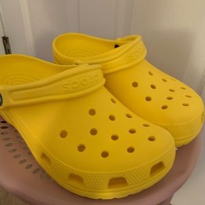 yellow crocs